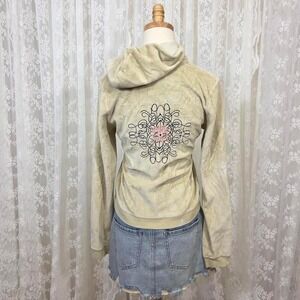Y2K House‎ Of Freedom Soft Terry Full Zip Hooded Jacket Women's M Fairy Grunge